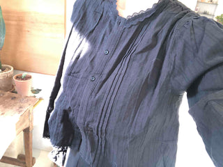 Modern Chic Oversized Pintuck Shirt Blouse