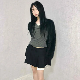 Basic School Look Tennis Pleated Mini Skirt