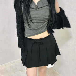 Basic School Look Tennis Pleated Mini Skirt