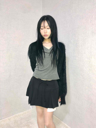 Basic School Look Tennis Pleated Mini Skirt