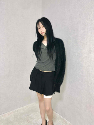 Basic School Look Tennis Pleated Mini Skirt