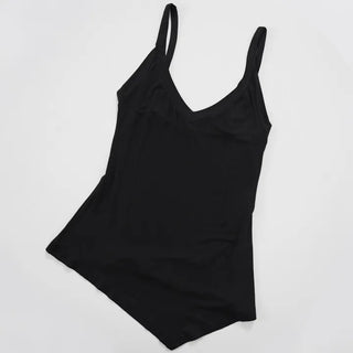 Cambi V-neck See-through Sleeveless Top