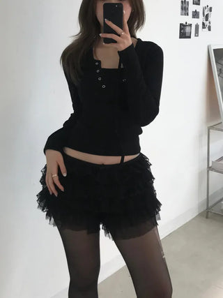 Harin Unique Strip Punching Sleeveless Top