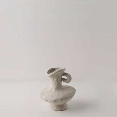 Japandi Minimalist Ceramic White Vase