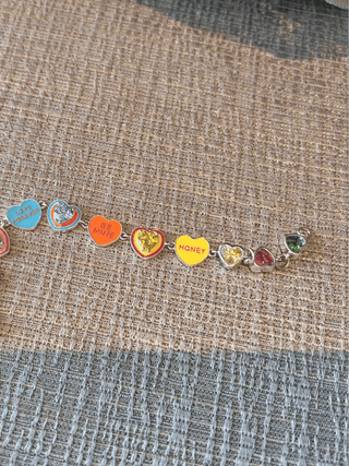 Colorful Love Heart Bracelet