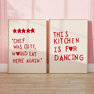 Heart Red Quote Poster