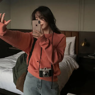 Fleece-lined sweatshirt