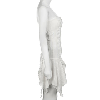 irregular ruffled ribbon skirt
