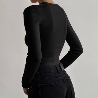 pullover round neck knitted top