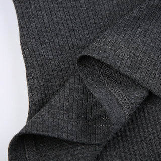 V-neck fake two-piece long-sleeved Top