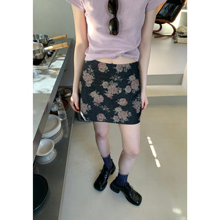 flowers printed  skirt