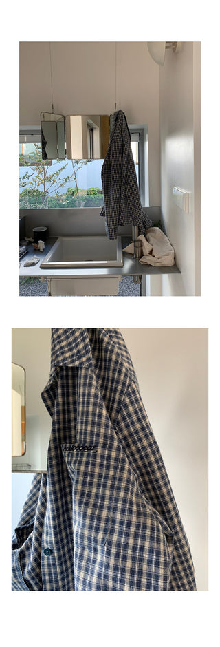 loose plaid  shirt