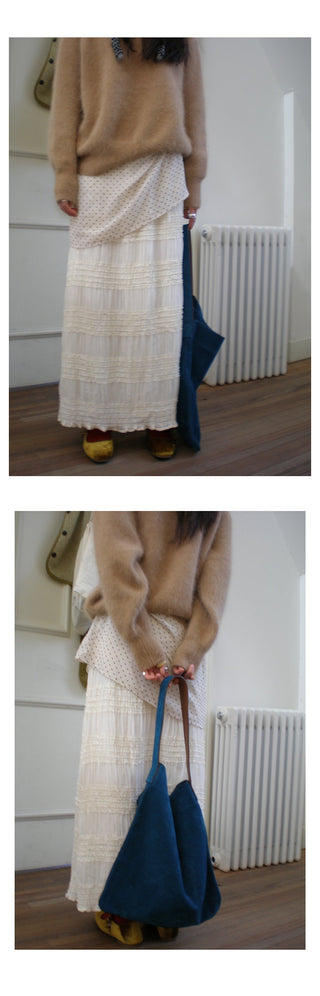 apricot polka dress