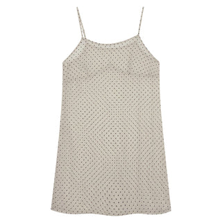 apricot polka dress