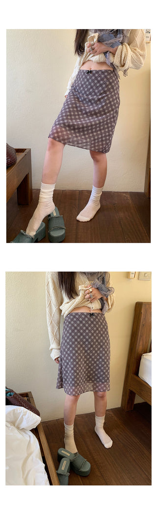 mesh bow  skirt