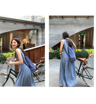 blue plaid  dress