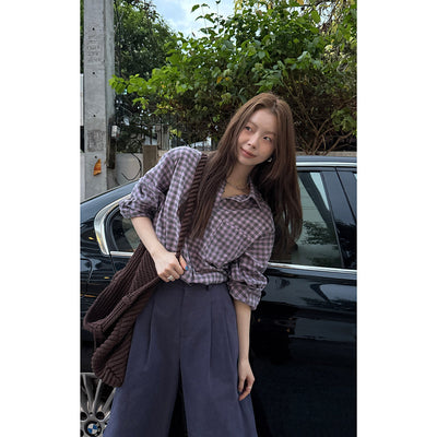 idle plaid  shirt