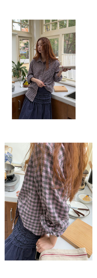 idle plaid  shirt