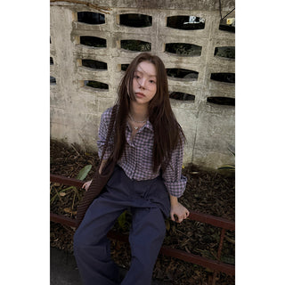 idle plaid  shirt