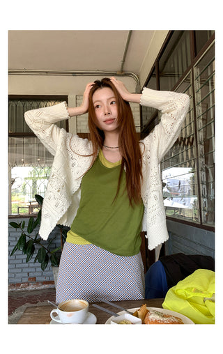 manual crocheted  cardigan