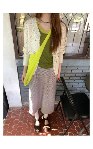 manual crocheted  cardigan