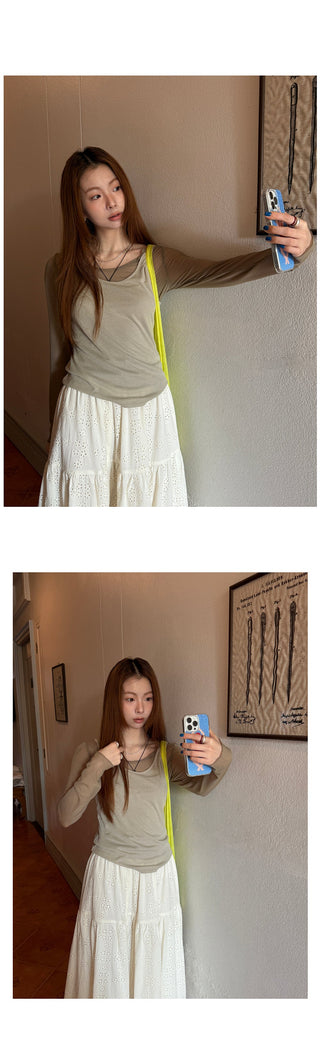 stretch skin-friendly  top