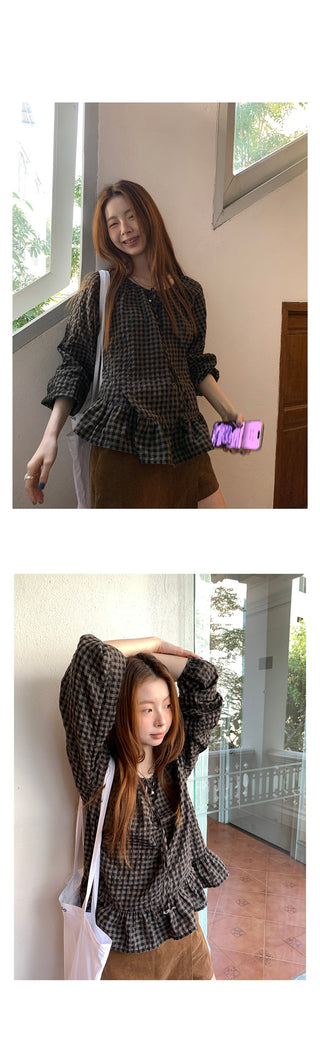 retro plaid  shirt