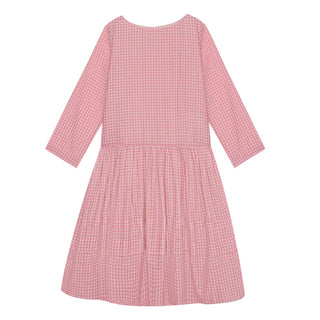 pink plaid  dress
