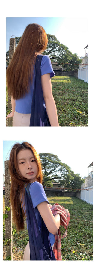 contrast short  top