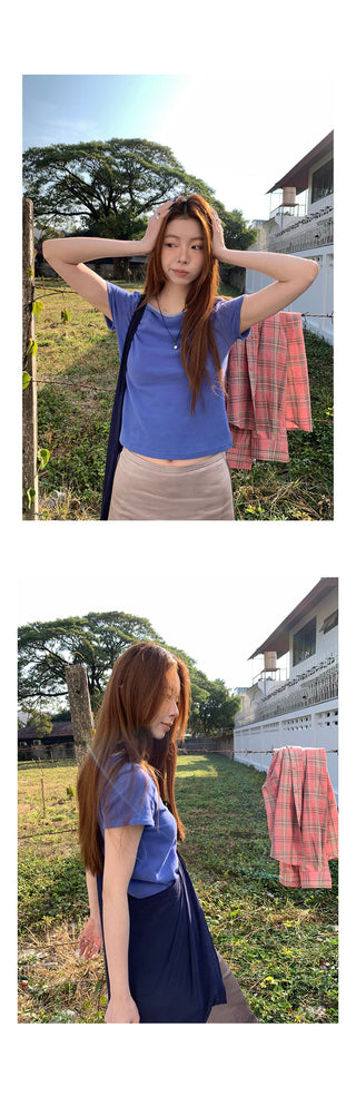 contrast short  top