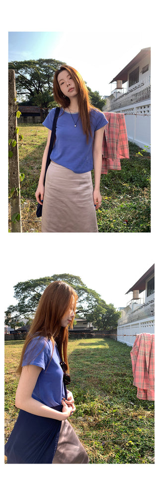 contrast short  top