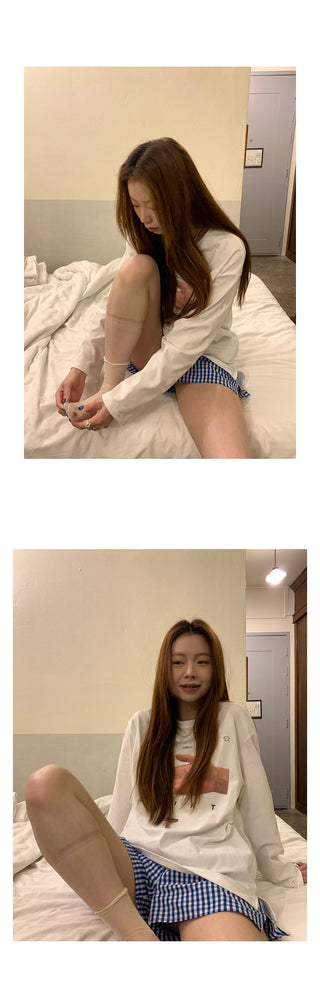 blue white plaid shorts
