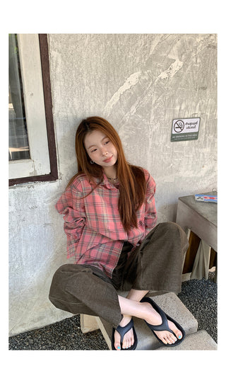 corduroy straight-leg  pants
