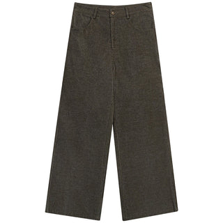 corduroy straight-leg  pants
