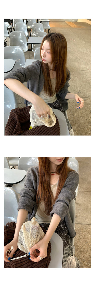 lazy  wool cardigan