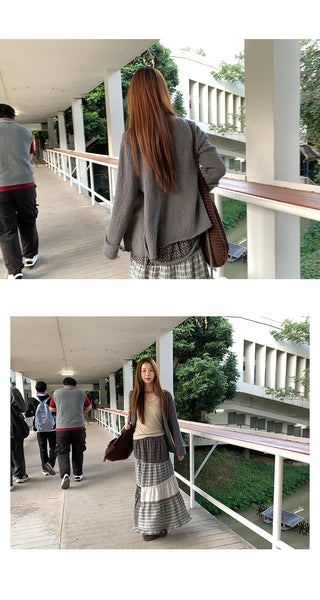 lazy  wool cardigan