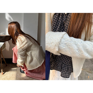 lazy  wool cardigan