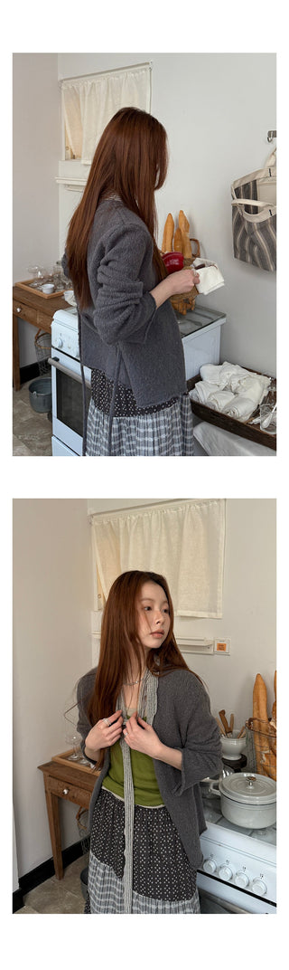 lazy  wool cardigan