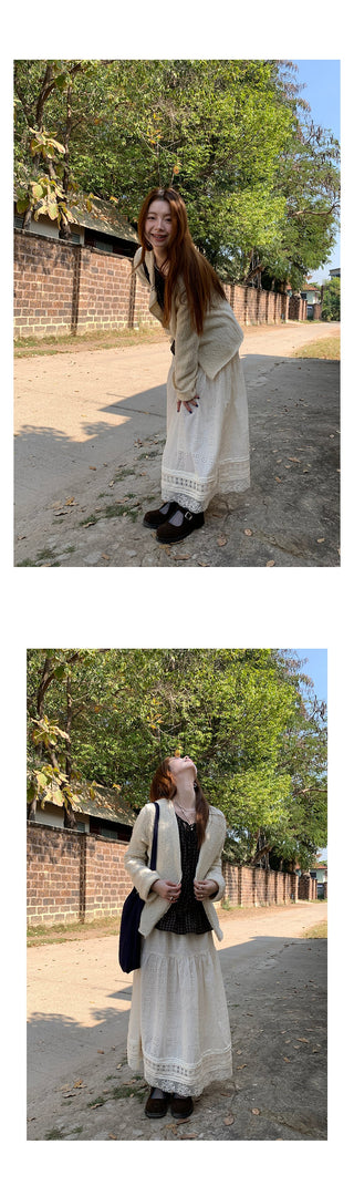 lazy  wool cardigan