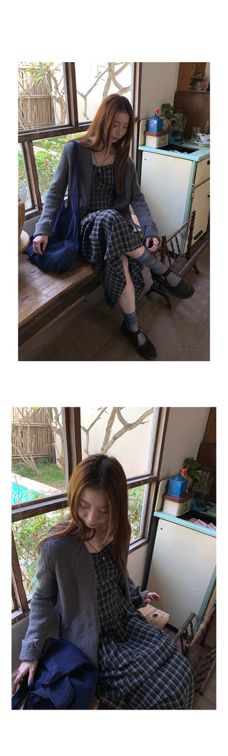 lazy  wool cardigan