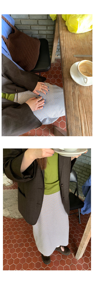 commuter plaid  skirt