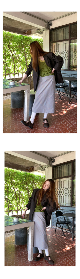 commuter plaid  skirt