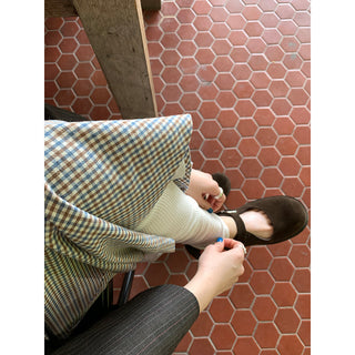 commuter plaid  skirt