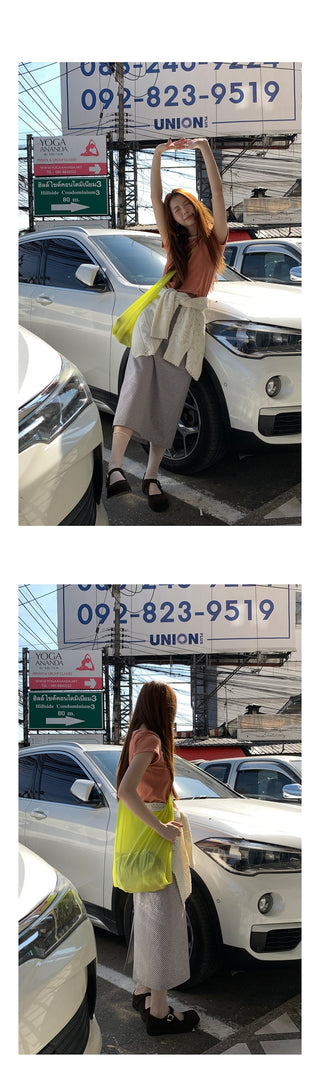 commuter plaid  skirt