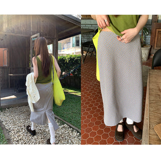 commuter plaid  skirt
