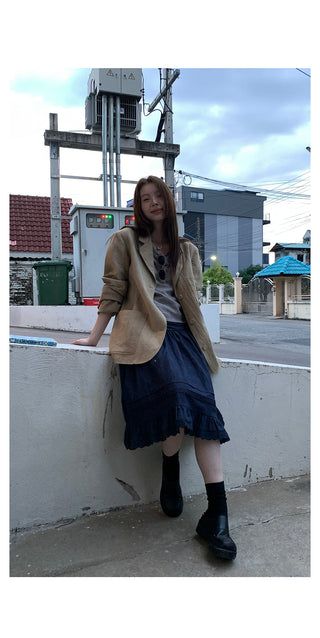 tie-dyed retro  jacket