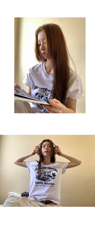 letter print  top