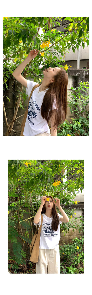letter print  top