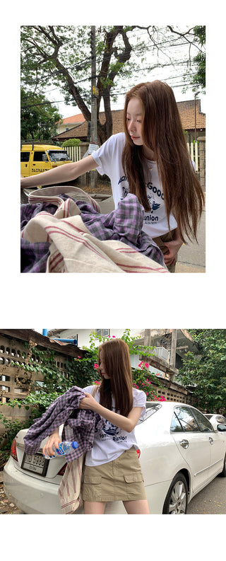 letter print  top