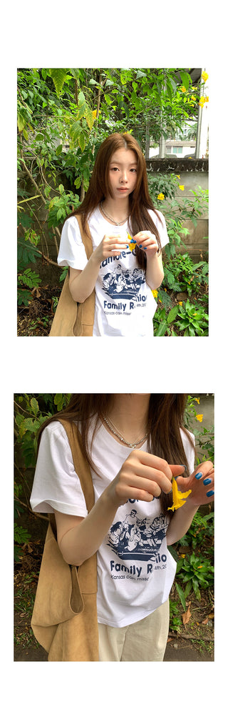 letter print  top